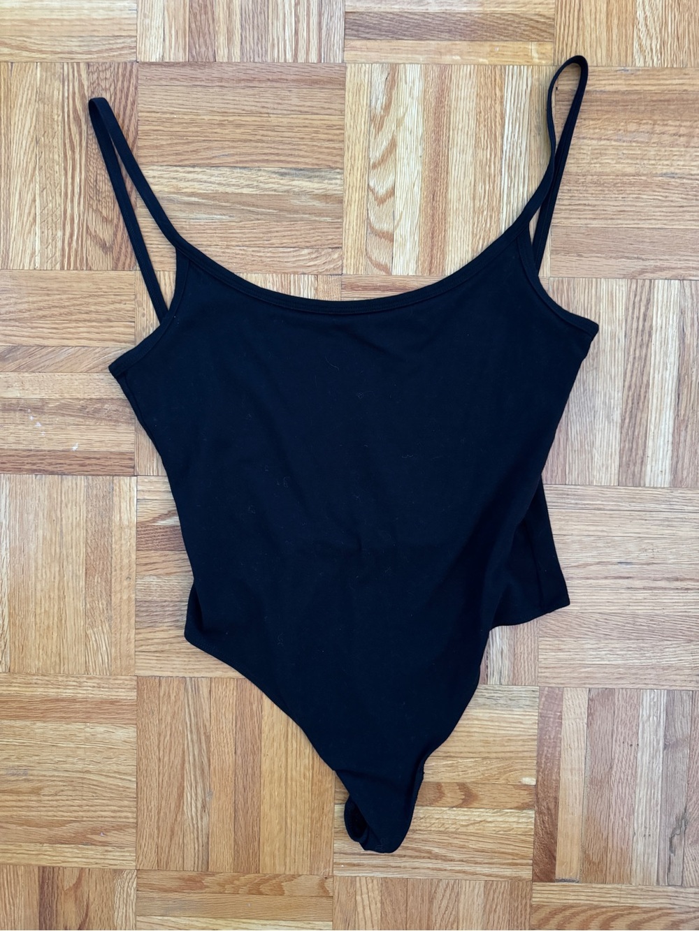 TNA Black Spaghetti-Strap Bodysuit